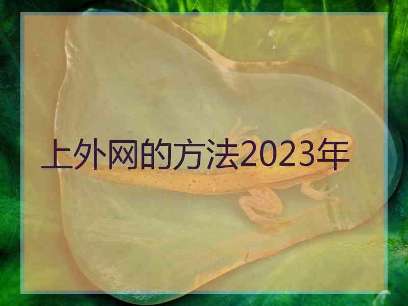 上外网的方法2023年